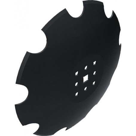 Disque crènelé fond plat 8 trous Ø460x5 adaptable AGRISEM TCS-DIS-508