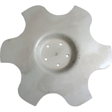 Disque de bordure crènelé  5 trous 560X6 gauche origine UNIA 2316/54-001/0