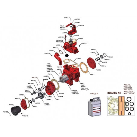 Cylindre pour pompe MEC4000
