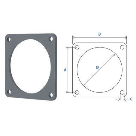 Joint de vanne à bride 4, 5 et 6" pour Ø150