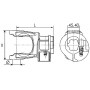 Mâchoire simple  1"3/4 6C BONDIOLI 507600451  croisillon 34x106.5 VR
