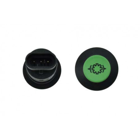 Bouton poussoir - PTO avant - AMP - Vert