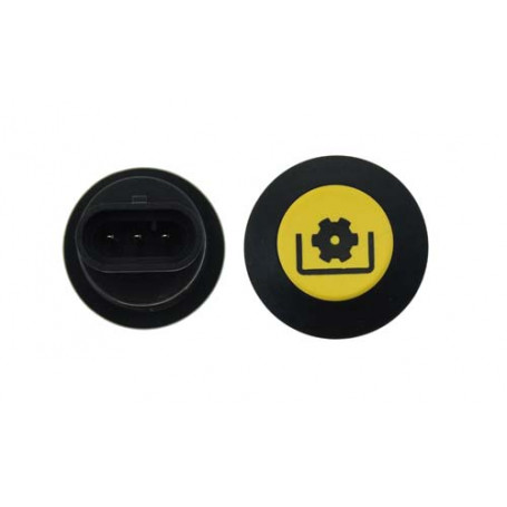 Bouton poussoir - PTO - AMP - Jaune