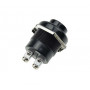 Interrupteur plastique bouton poussoir noir