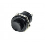 Interrupteur plastique bouton poussoir noir