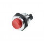 Interrupteur aluminium bouton poussoir rouge