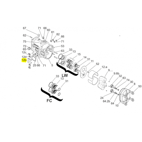 Embout de fixation de demi coquille- INOX 1.4571 -Série AN040