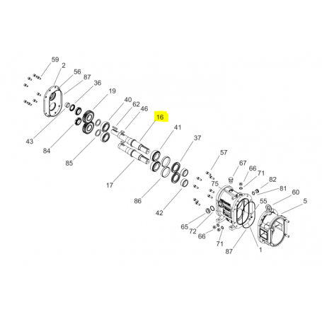 Arbre claveté - ACIER 1.7225 - Série AN070