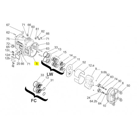 Corps de pompe - INOX 1.4409- Série AN070