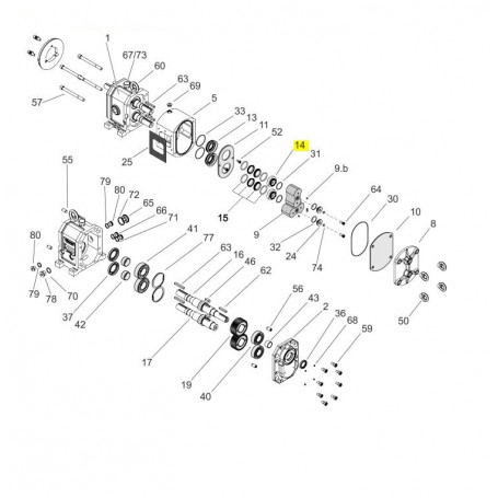 Support de grain tournant -ACIER 1.0503 - Série AL/HAL