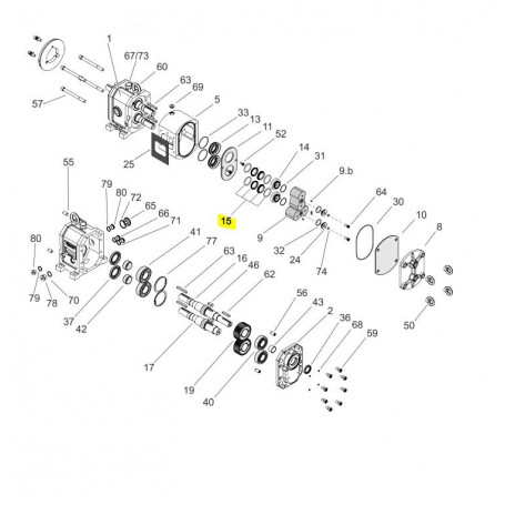 Joint torique de garniture mécanique - 38x4 - EPDM FDA - Série AL/HAL