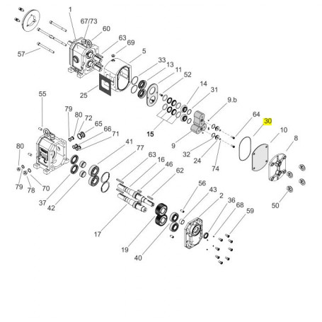 Joint torique de corps 155x3 - FPM FDA - Série AL/HAL