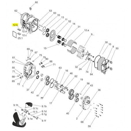 Embout de fixation de demi coquille - INOX 1.4571 - Série PL300