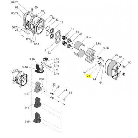 Rondelle d'arbre pour lobes - ACIER 1.7225 - Série CL