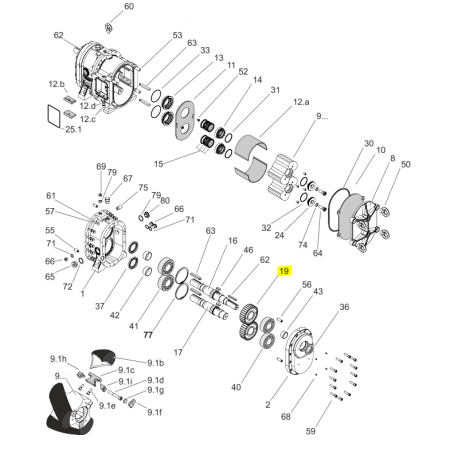 Engrenage - ACIER 1.7225 - Série CL