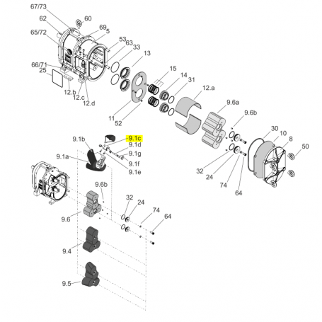 Cale INOX pour fixation des embouts de lobes amovible - Série CL390