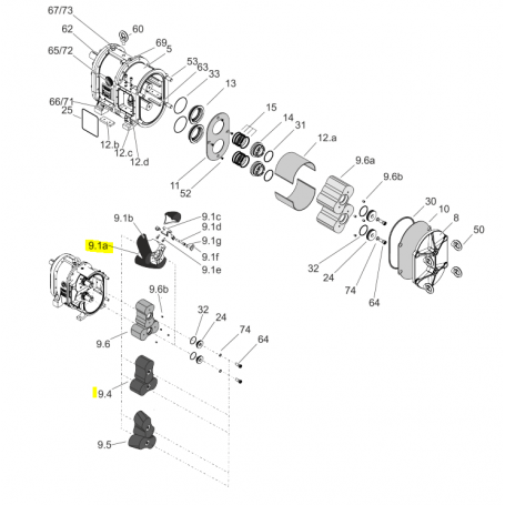 Noyau de tri-lobe hélicoïdal droit - ACIER 1.7225 traité - Série CL390