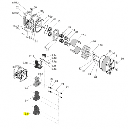Bi-lobe hélicoïdal Optimum gauche - NBR - Série CL390