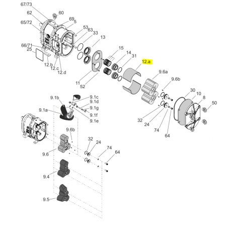 Demi coquille - INOX 1.4571 Plasma nitruré - Série CL520
