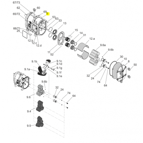 Corps de pompe - FONTE 0.6025 - Série CL520/HCL520