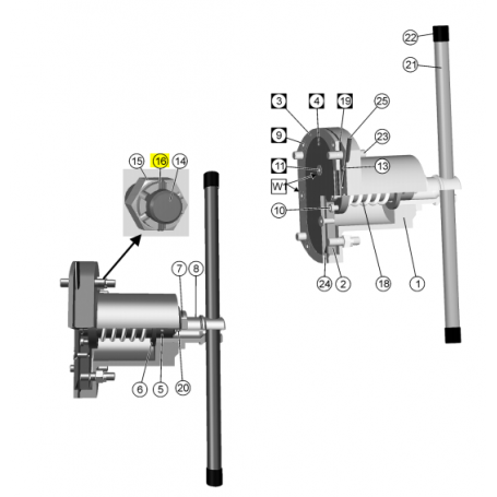 Goupille 4x20 - Série PL/CL Variodeckel