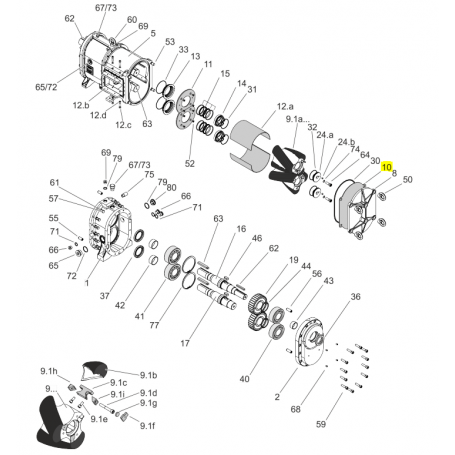 Plaque d'usure avant - ACIER 1.8714 - Série FL
