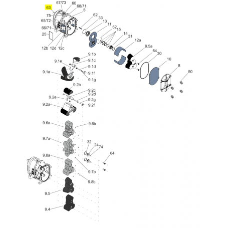Clavette pour lobe élastomère - 14x9x146 - Série FL776