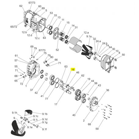 Arbre claveté - ACIER 1.7225 - Série FL1036/HFL1036