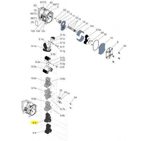 Bi-lobe hélicoïdal Optimum - droit - NBR - Série FL776