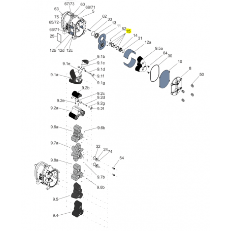 Garniture mécanique FC - SIC/SIC/FPM - Série FL