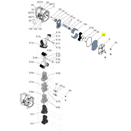 Plaque d'usure avant - ACIER 1.8714 - Série FLA