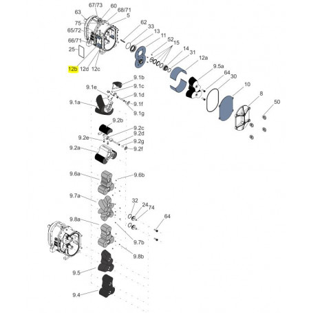 Embouts de fixation pour demi coquille M.I.P - INOX - Série FLA1036