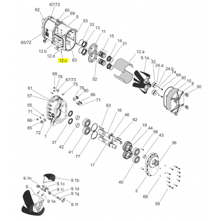 Vis cylindrique M12x40 - ACIER - Série FL518