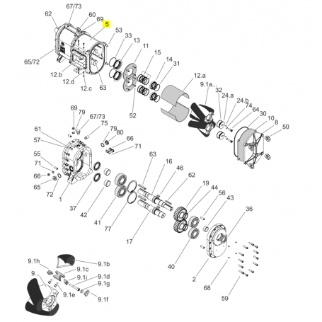 Corps de pompe MIP - FONTE 0.6025 - Série FL518