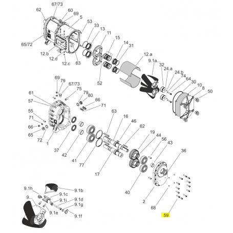 Vis six pans creux M12x55 - ACIER - Série FL/HFL