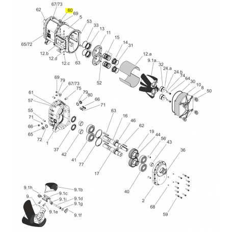 Anneau de levage M20 - ACIER - Série FL/HFL/CL/HCL