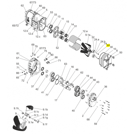 Vis six pans creux M20x50 - INOX - Série FL/HFL/EL