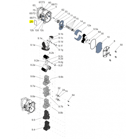 Joint plat de bride 2mm - NBR - Série FL776/HFL776