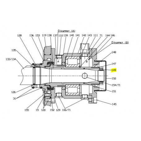 Ecrou de serrage du palier - Série FLA