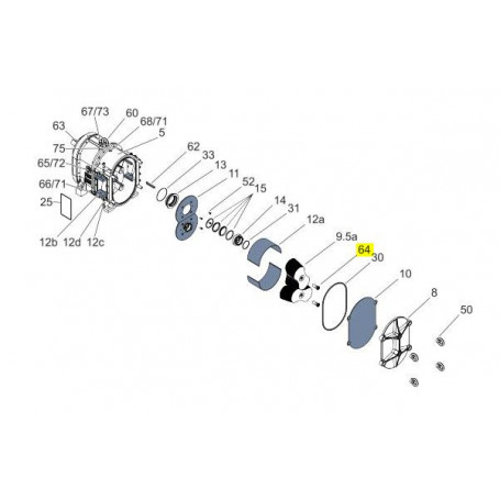 Ecrous de serrage des lobes - INOX - Série FLA