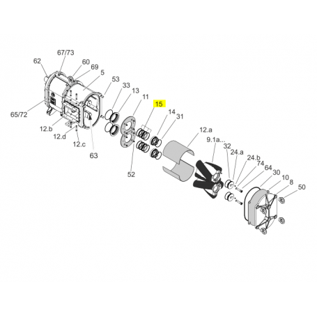 Garniture mécanique - Carbure de silicium/Joints EPDM - Série EL