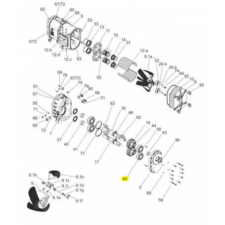 Roulement à rouleaux - ACIER 1.3505 - Série EL