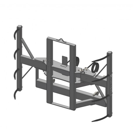 Griffe balles hydraulique APGB-8DCF Attelage Faucheux Gris