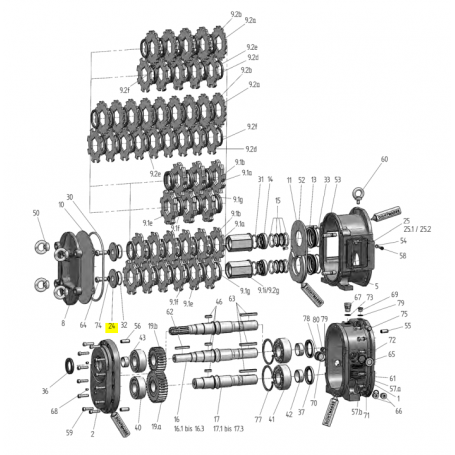 Rondelle d'arbre - INOX 1.4571 - Série HPL