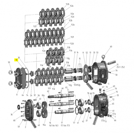 Plaque d'usure avant pour couteau 8mm - ACIER 1.0038 - Série HPL300
