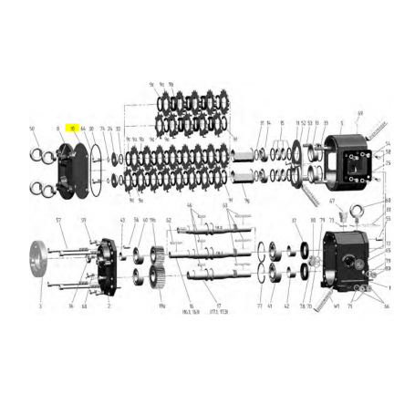 Plaque d'usure avant pour couteau 4mm - ACIER 1.0038 - Série HAL50