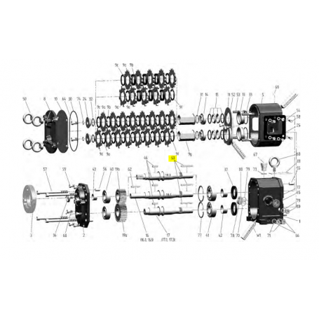 Clavette 8x7x58.5 - Série HAL Version 2017