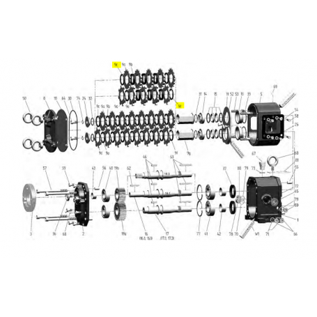 Entretoise 4.3mm - INOX 1.4571 - Série HAL50