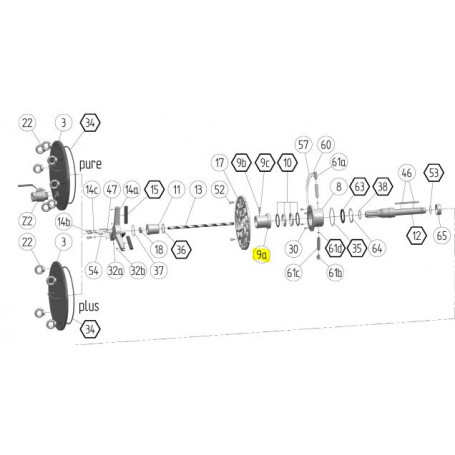 Support de grain tournant - ACIER 1.0038 - Série P300