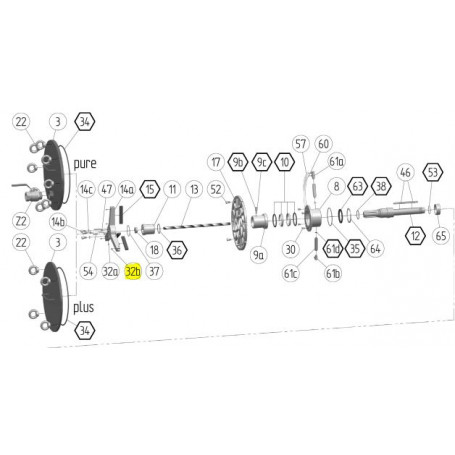 Vis sans tête à six pans creux - M6x10 - INOX - Série P150/P300
